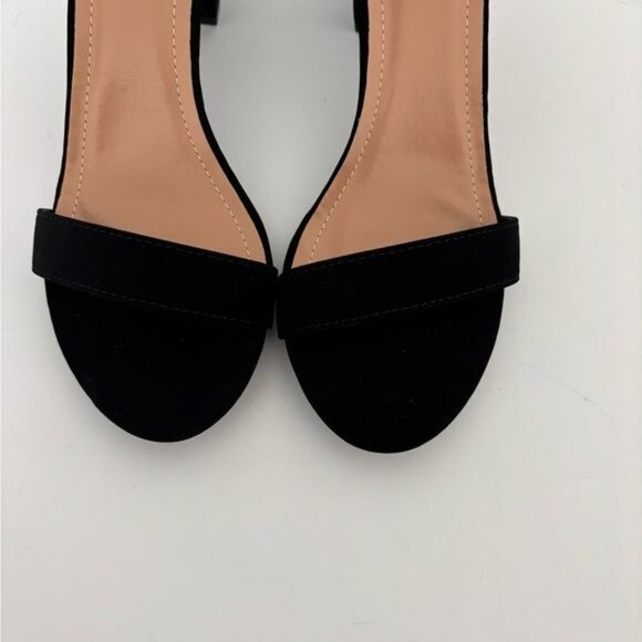 Fashion Nova Heel Hannah 10 Block Sandal Strap Zip Back Fairy Festival Coquette - Picture 3 of 12